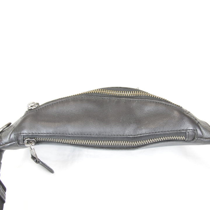 『USED』 
COACH コーチ 
 J1957-F84711 ボディバッグ 
レザー/キャンバス ブラック