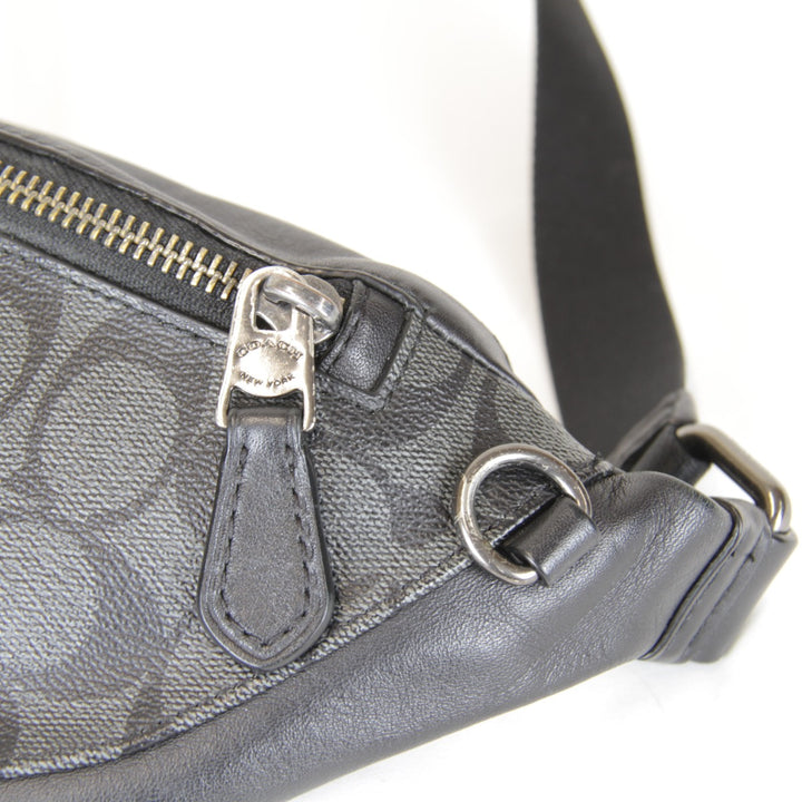 『USED』 
COACH コーチ 
 J1957-F84711 ボディバッグ 
レザー/キャンバス ブラック