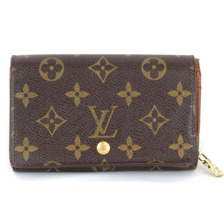 『USED』 
LOUIS VUITTON ルイ・ヴィトン 
 ポルトモネビエトレゾール M61730 二つ折り財布 
モノグラムキャンバス モノグラム