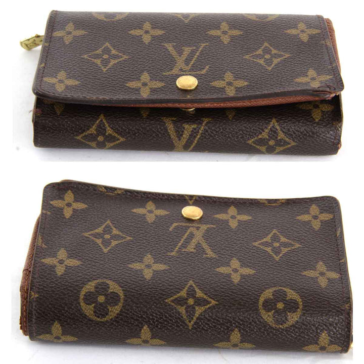 『USED』 
LOUIS VUITTON ルイ・ヴィトン 
 ポルトモネビエトレゾール M61730 二つ折り財布 
モノグラムキャンバス モノグラム
