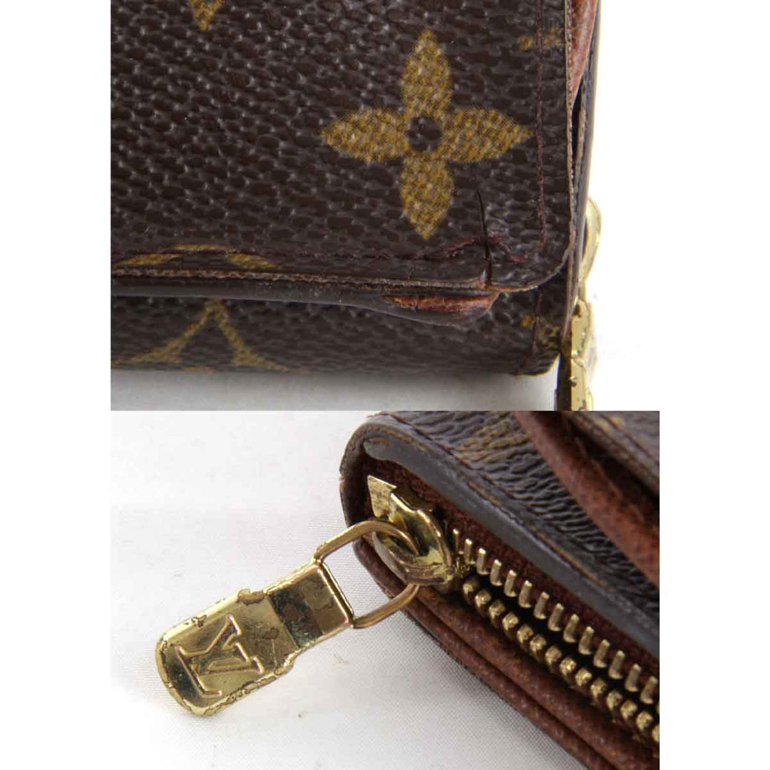 『USED』 
LOUIS VUITTON ルイ・ヴィトン 
 ポルトモネビエトレゾール M61730 二つ折り財布 
モノグラムキャンバス モノグラム