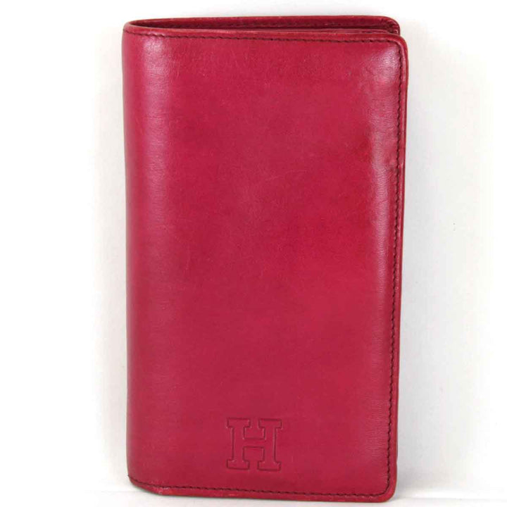 『USED』 
HIROFU ヒロフ 
 長財布 
レザー レッド