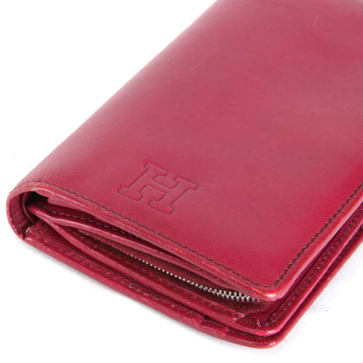 『USED』 
HIROFU ヒロフ 
 長財布 
レザー レッド
