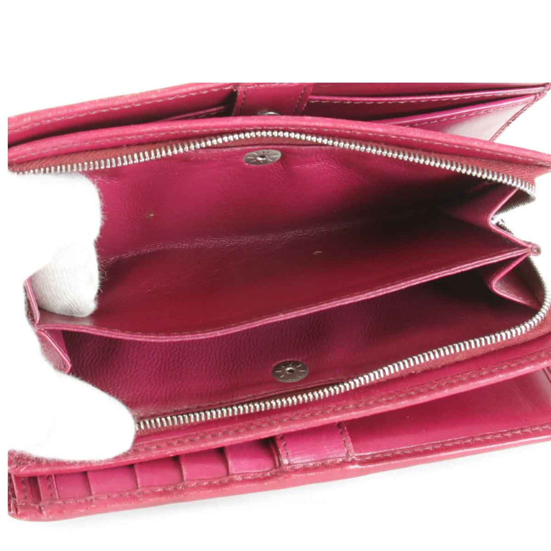 『USED』 
HIROFU ヒロフ 
 長財布 
レザー レッド