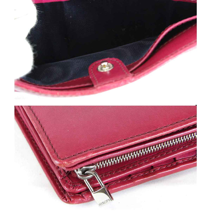 『USED』 
HIROFU ヒロフ 
 長財布 
レザー レッド