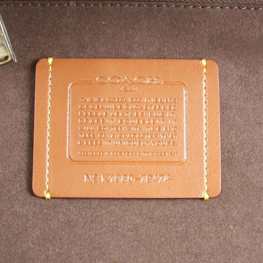美品『USED』 
COACH コーチ 
 トループ K1980-79474 トートバッグ 
レザー/パイソン  ダークグリーン