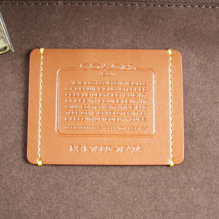 美品『USED』 
COACH コーチ 
 トループ K1980-79474 トートバッグ 
レザー/パイソン  ダークグリーン