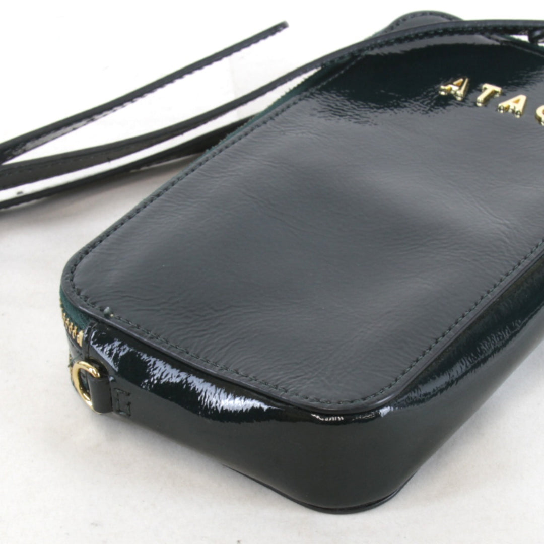 良品『USED』 
 
 ATAO アミュレット スマホショルダー お財布ポシェット 撥水 ミニバッグ 財布 ショルダーバッグ 
エナメル グリーン