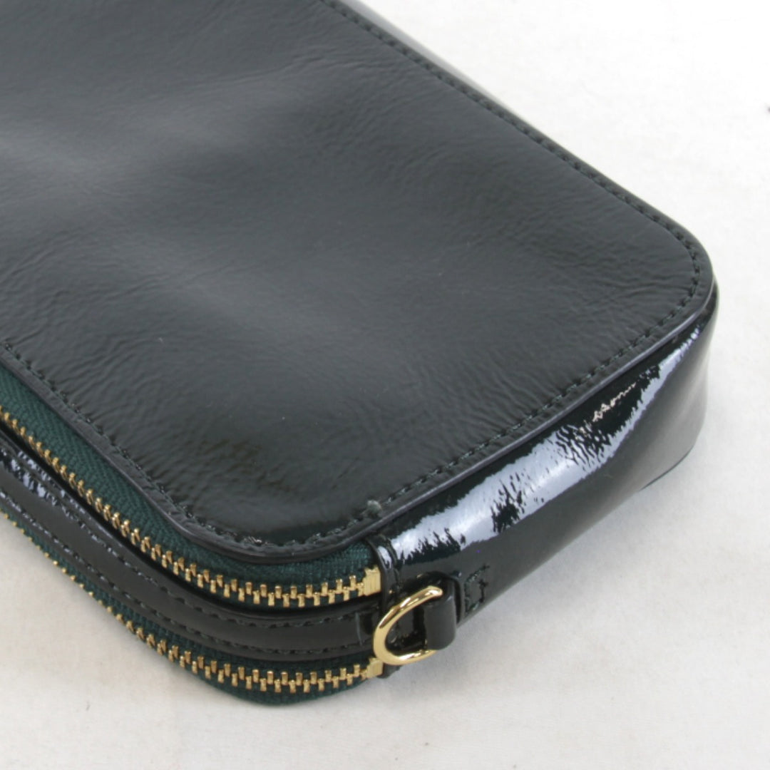 良品『USED』 
 
 ATAO アミュレット スマホショルダー お財布ポシェット 撥水 ミニバッグ 財布 ショルダーバッグ 
エナメル グリーン