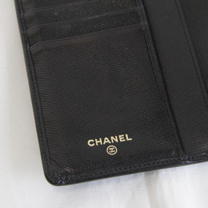 『USED』 
CHANEL シャネル 
 長財布 
レザー ブラック
