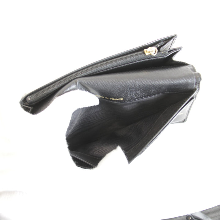 『USED』 
CHANEL シャネル 
 長財布 
レザー ブラック