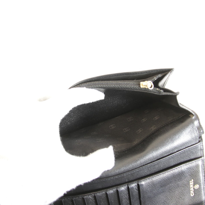 『USED』 
CHANEL シャネル 
 長財布 
レザー ブラック