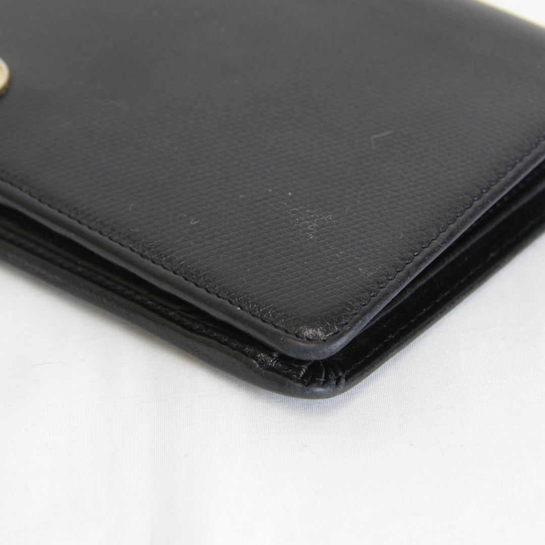 『USED』 
CHANEL シャネル 
 長財布 
レザー ブラック