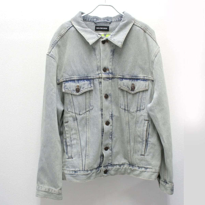 良品『USED』 
BALENCIAGA バレンシアガ 
 デニムジャケット 
コットン/ポリエステル  ペールブルー