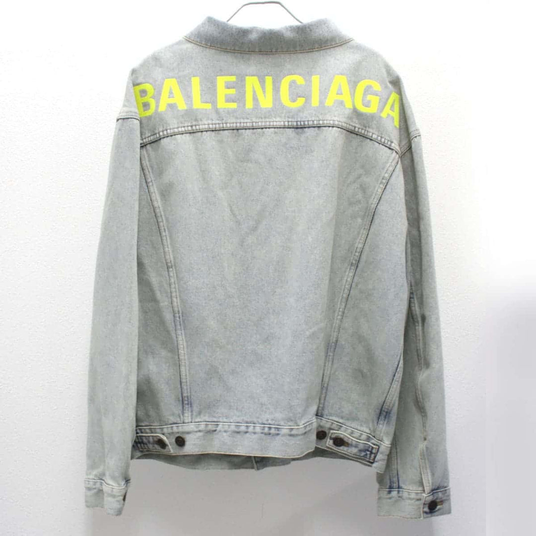 良品『USED』 
BALENCIAGA バレンシアガ 
 デニムジャケット 
コットン/ポリエステル  ペールブルー