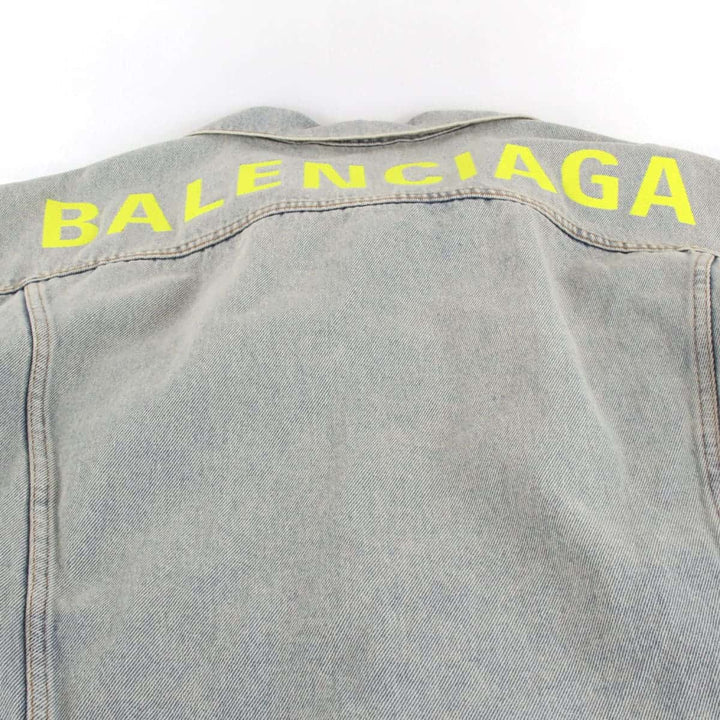 良品『USED』 
BALENCIAGA バレンシアガ 
 デニムジャケット 
コットン/ポリエステル  ペールブルー
