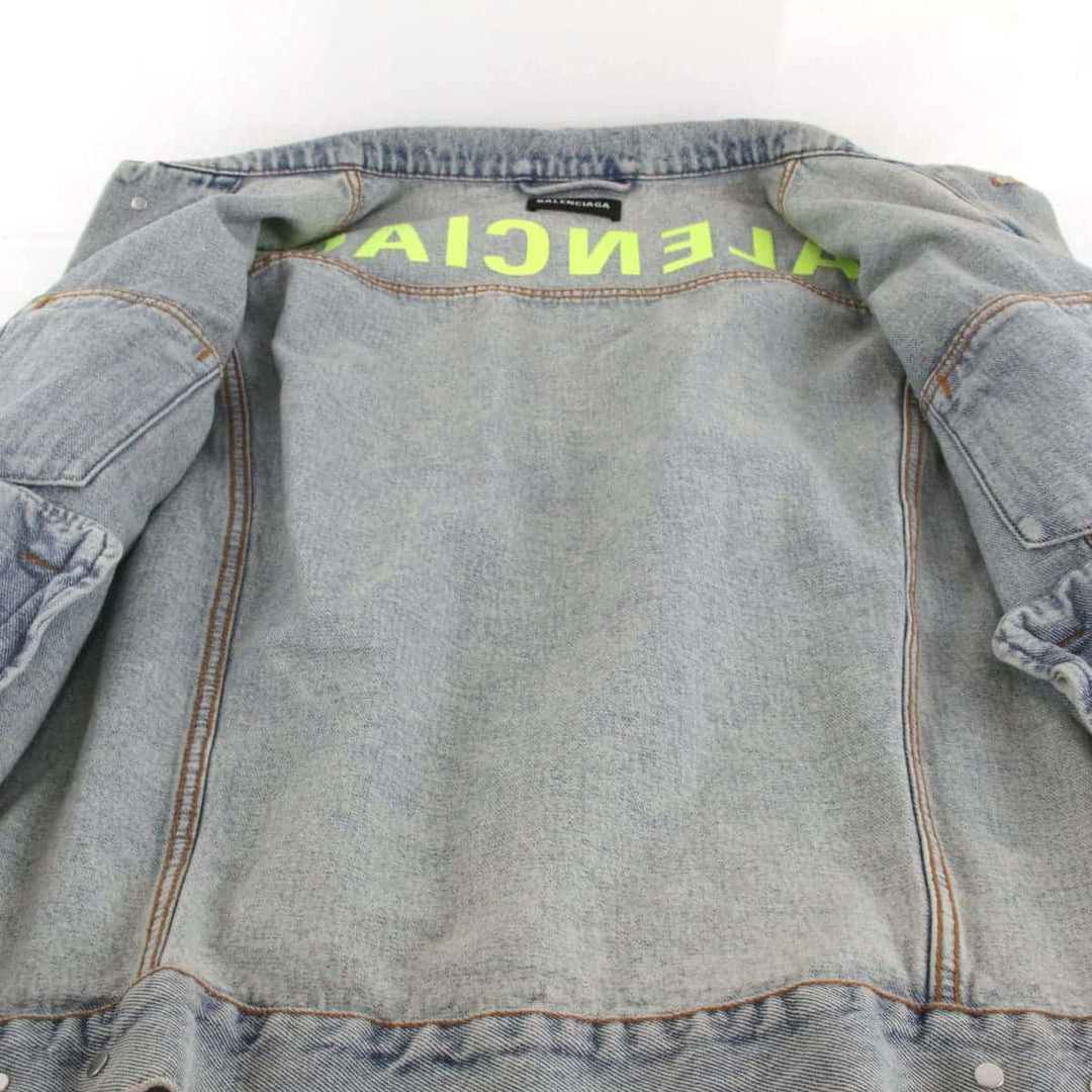 良品『USED』 
BALENCIAGA バレンシアガ 
 デニムジャケット 
コットン/ポリエステル  ペールブルー