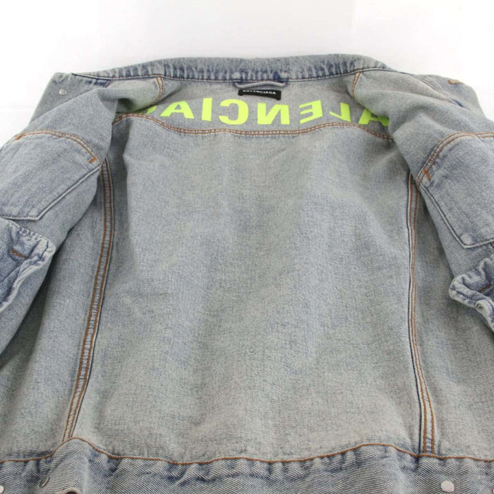 良品『USED』 
BALENCIAGA バレンシアガ 
 デニムジャケット 
コットン/ポリエステル  ペールブルー