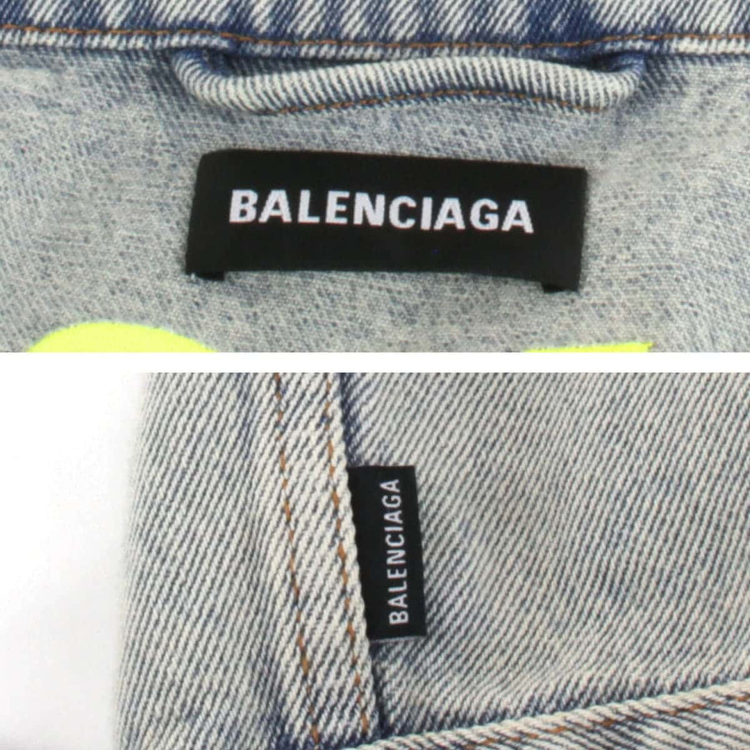 良品『USED』 
BALENCIAGA バレンシアガ 
 デニムジャケット 
コットン/ポリエステル  ペールブルー