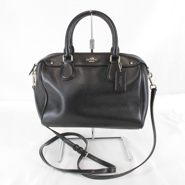 『USED』 
COACH コーチ 
 ショルダーバッグ 
レザー ブラック