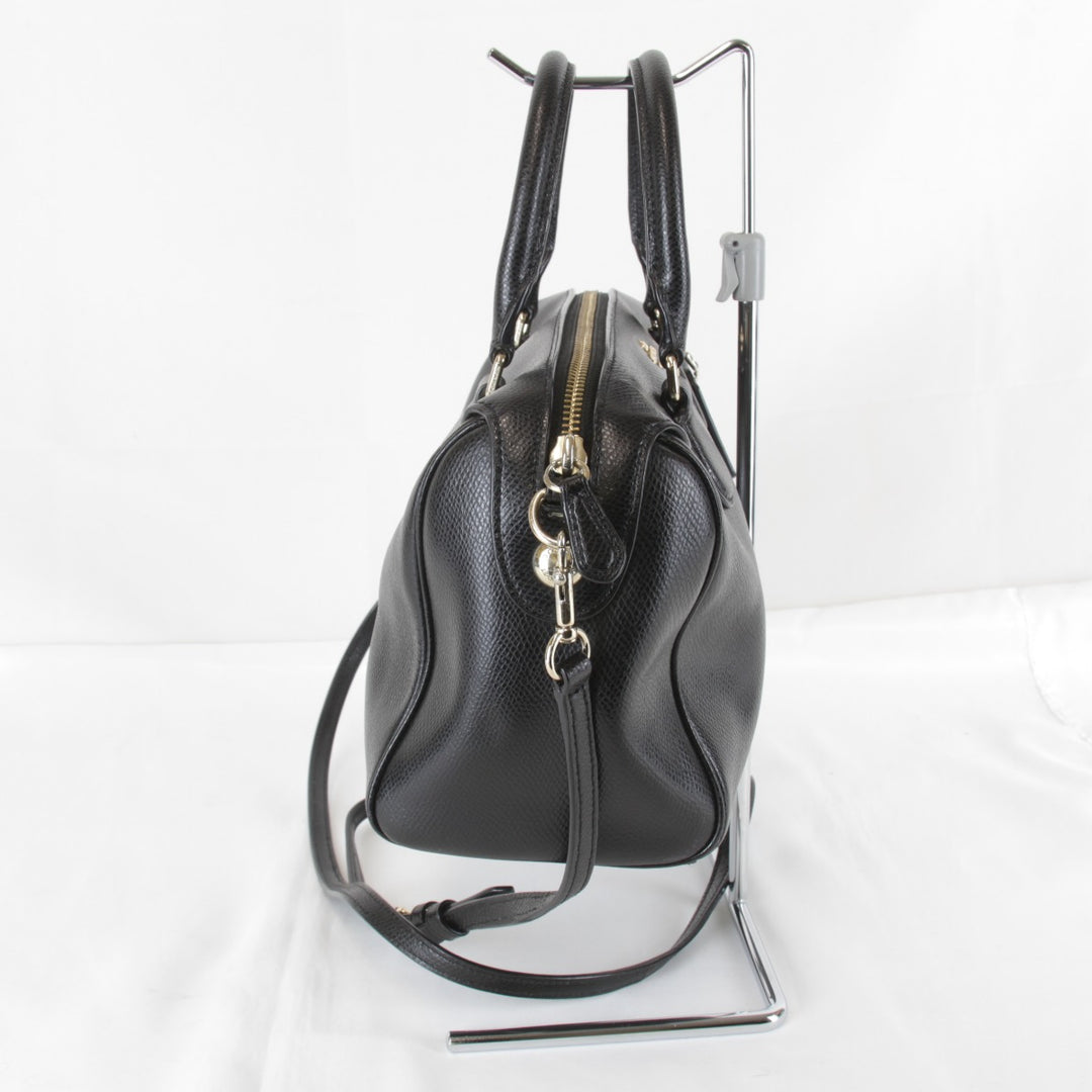 『USED』 
COACH コーチ 
 ショルダーバッグ 
レザー ブラック