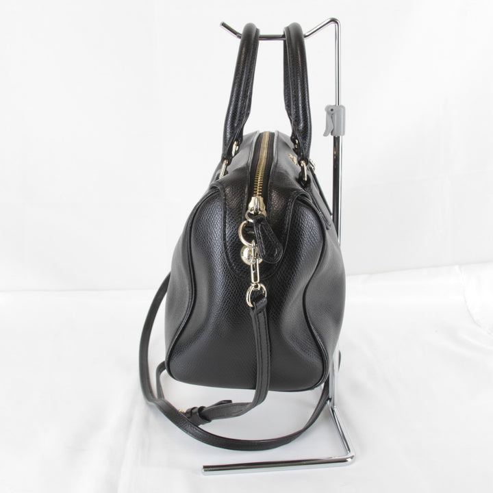 『USED』 
COACH コーチ 
 ショルダーバッグ 
レザー ブラック