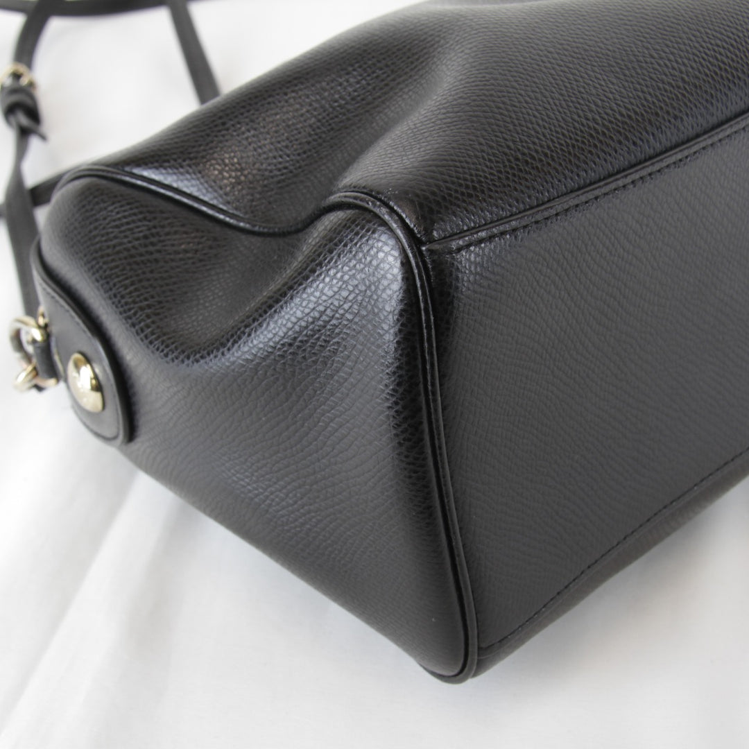 『USED』 
COACH コーチ 
 ショルダーバッグ 
レザー ブラック