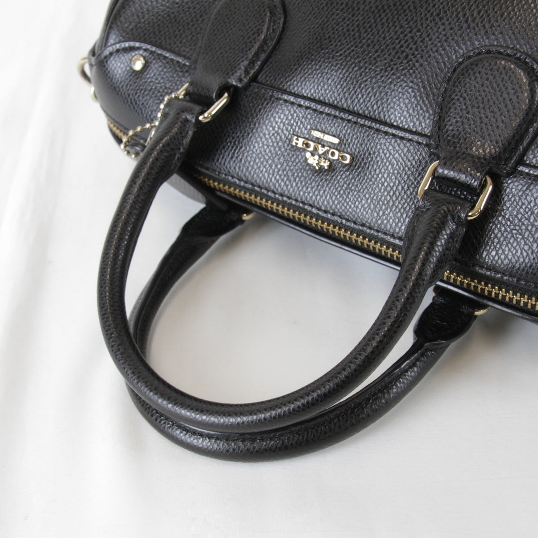 『USED』 
COACH コーチ 
 ショルダーバッグ 
レザー ブラック