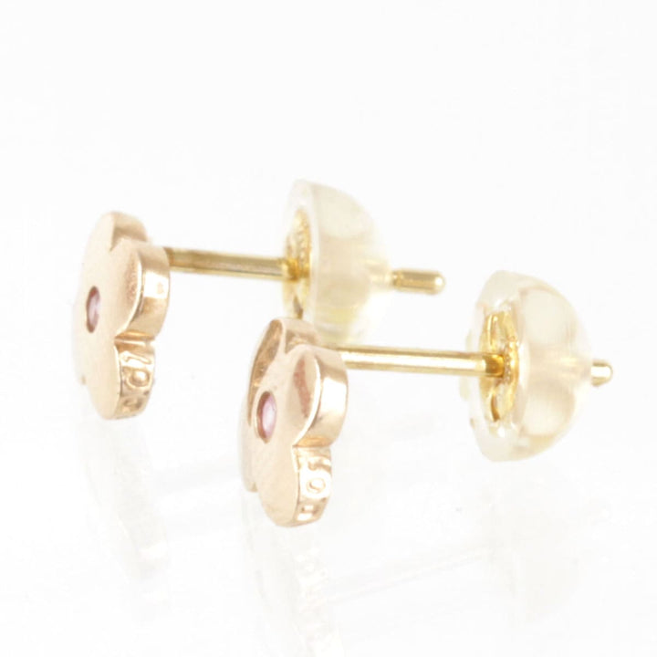 『USED』 K18 
 花モチーフ ピアス
 1.2g