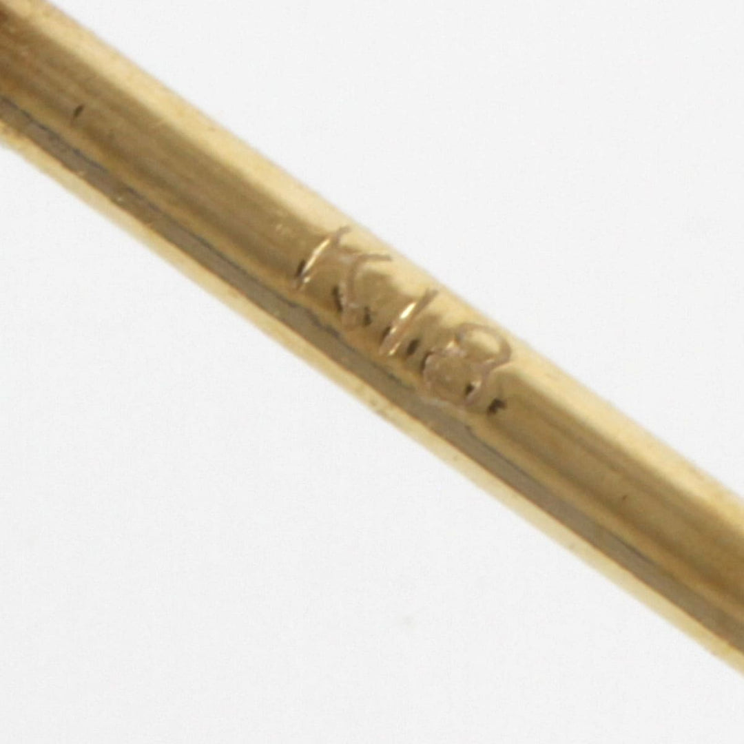 『USED』 K18 
 花モチーフ ピアス
 1.2g