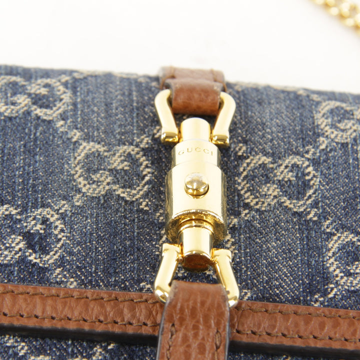 良品『USED』 
GUCCI グッチ 
 ニュージャッキー 1961 652681 長財布 
GGキャンバス ブルー