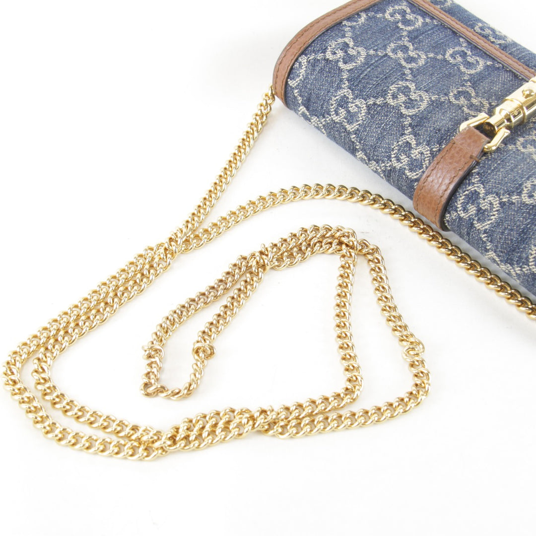 良品『USED』 
GUCCI グッチ 
 ニュージャッキー 1961 652681 長財布 
GGキャンバス ブルー
