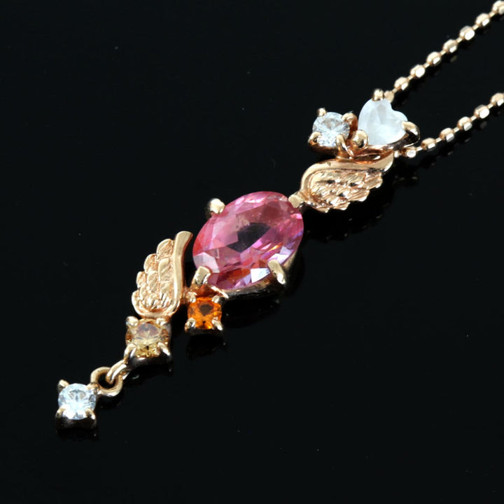 美品『USED』 K10 
 羽モチーフ ネックレス
 2.5g