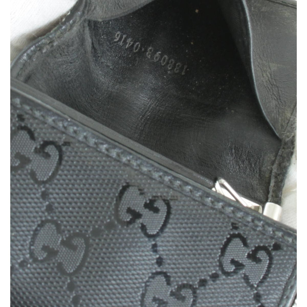 『USED』 
GUCCI グッチ 
 108093 キーケース 
レザー ブラック