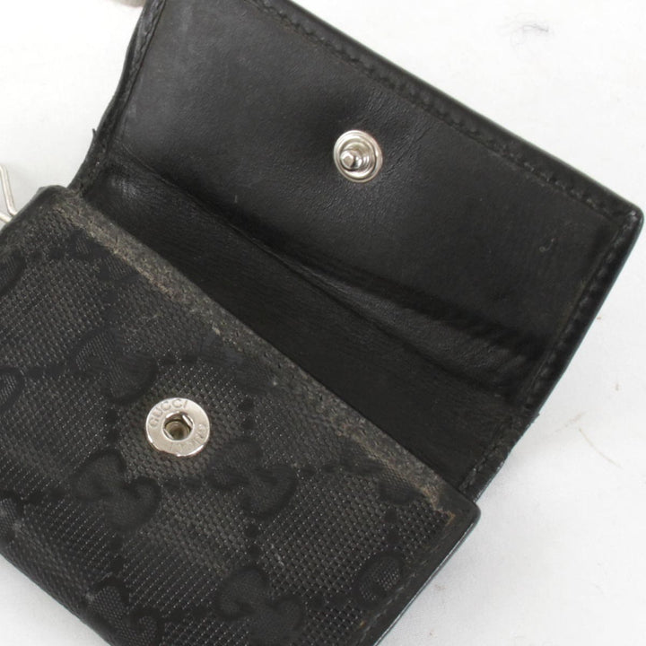 『USED』 
GUCCI グッチ 
 108093 キーケース 
レザー ブラック