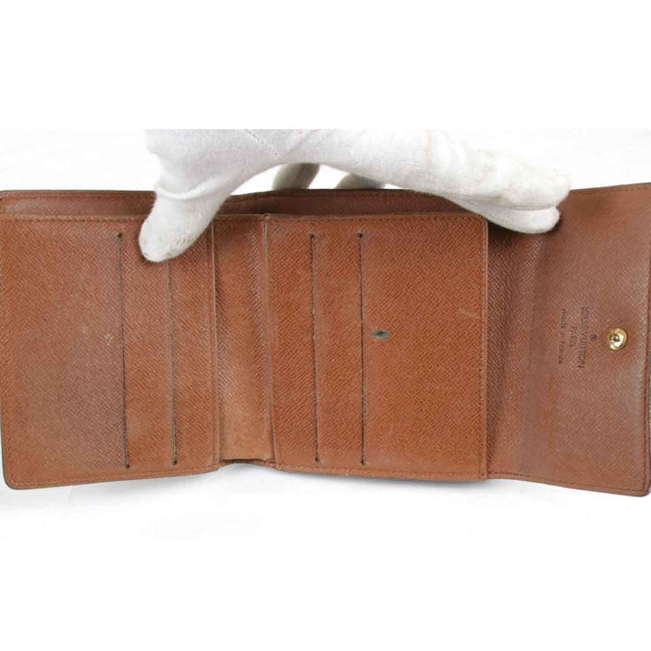 『USED』 
LOUIS VUITTON ルイ・ヴィトン 
 ポルトモネ・ビエ・カルトクレディ M61652 二つ折り財布 
モノグラムキャンバス モノグラム