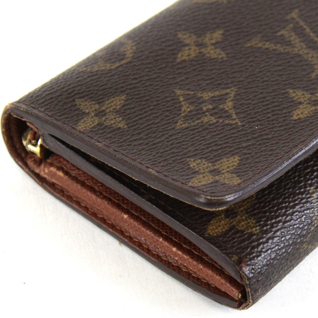 『USED』 
LOUIS VUITTON ルイ・ヴィトン 
 ポルトモネビエ・トレゾール M61730 二つ折り財布 
モノグラムキャンバス モノグラム