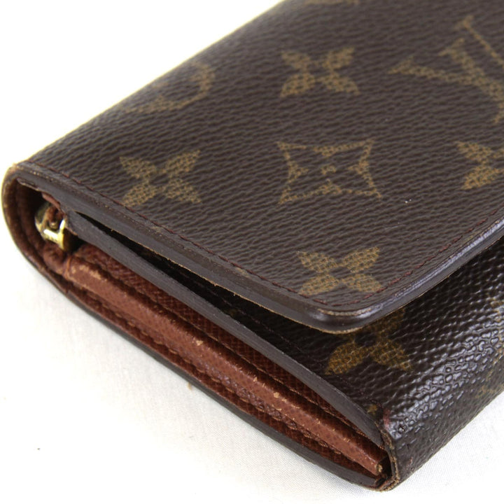 『USED』 
LOUIS VUITTON ルイ・ヴィトン 
 ポルトモネビエ・トレゾール M61730 二つ折り財布 
モノグラムキャンバス モノグラム