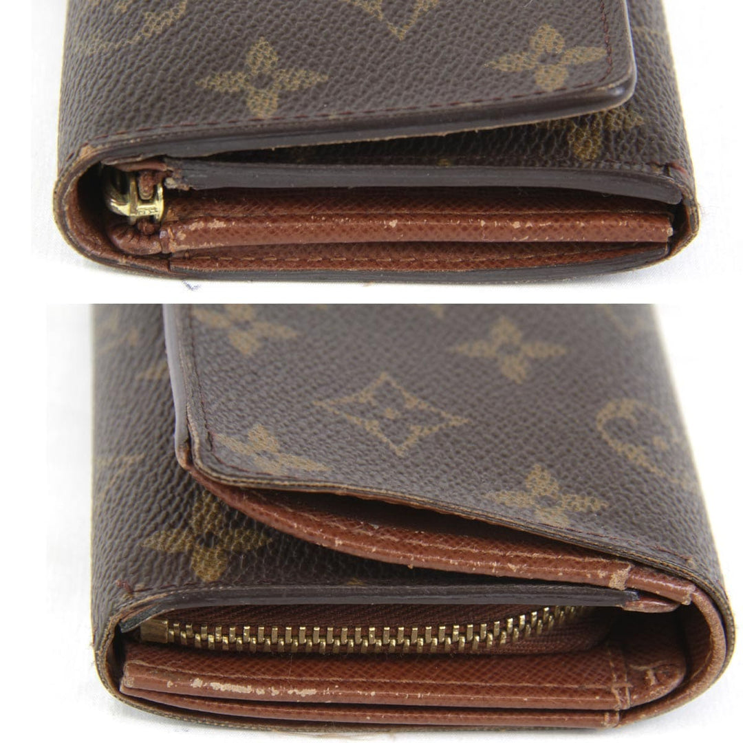 『USED』 
LOUIS VUITTON ルイ・ヴィトン 
 ポルトモネビエ・トレゾール M61730 二つ折り財布 
モノグラムキャンバス モノグラム