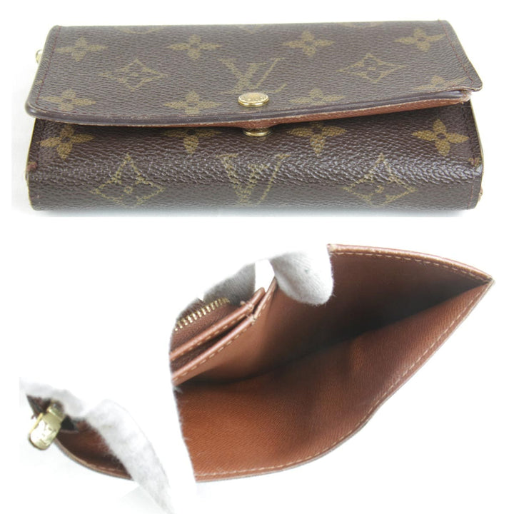 『USED』 
LOUIS VUITTON ルイ・ヴィトン 
 ポルトモネビエ・トレゾール M61730 二つ折り財布 
モノグラムキャンバス モノグラム