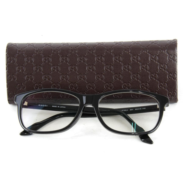 美品『USED』 
GUCCI グッチ 
 3736/J 807 55□16-140 サングラス 
 ブラック