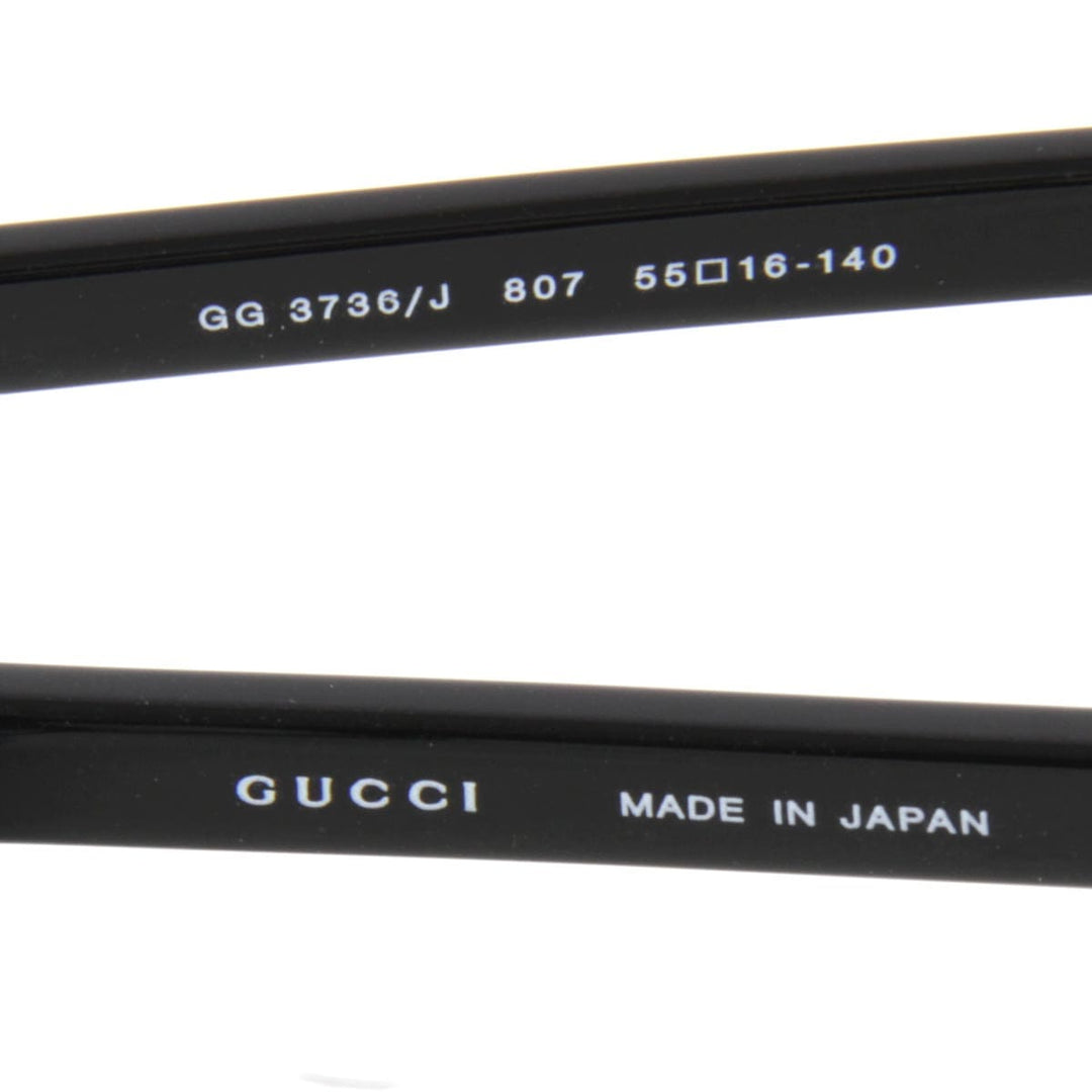 美品『USED』 
GUCCI グッチ 
 3736/J 807 55□16-140 サングラス 
 ブラック