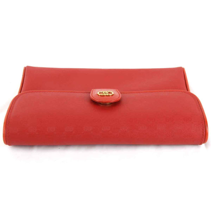 『USED』 
GUCCI グッチ 
 セカンドバッグ 
PVC/レザー  レッド