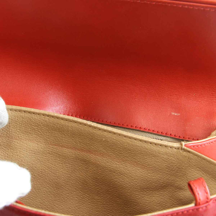 『USED』 
GUCCI グッチ 
 セカンドバッグ 
PVC/レザー  レッド