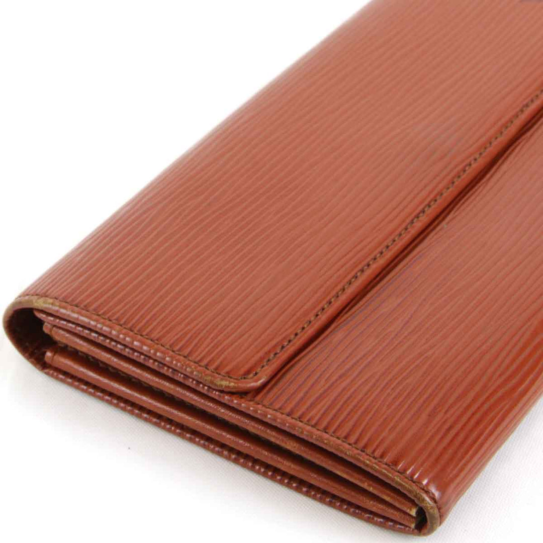 『USED』 
LOUIS VUITTON ルイ・ヴィトン 
 ポシェット・ポルトモネ・クレディ M6357 長財布 
エピレザー ブラウン