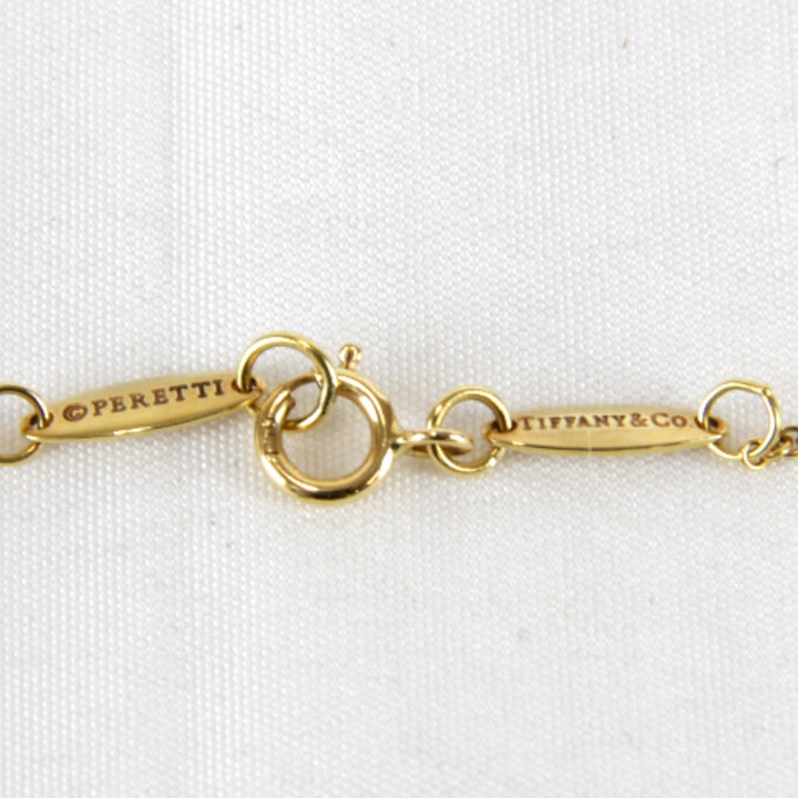 美品『USED』 K18 
TIFFANY&Co. Au750 エルサ・ペレッティ ビーン ネックレス
 3.6g