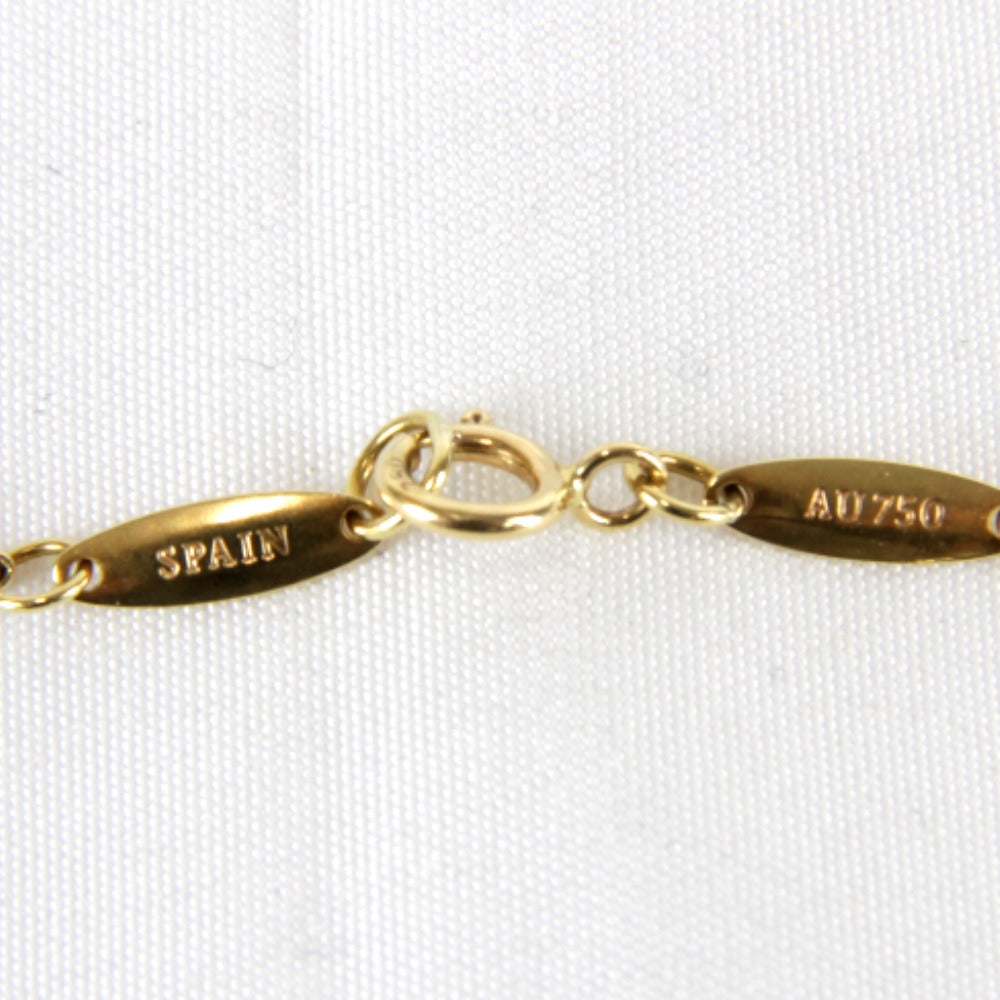 美品『USED』 K18 
TIFFANY&Co. Au750 エルサ・ペレッティ ビーン ネックレス
 3.6g