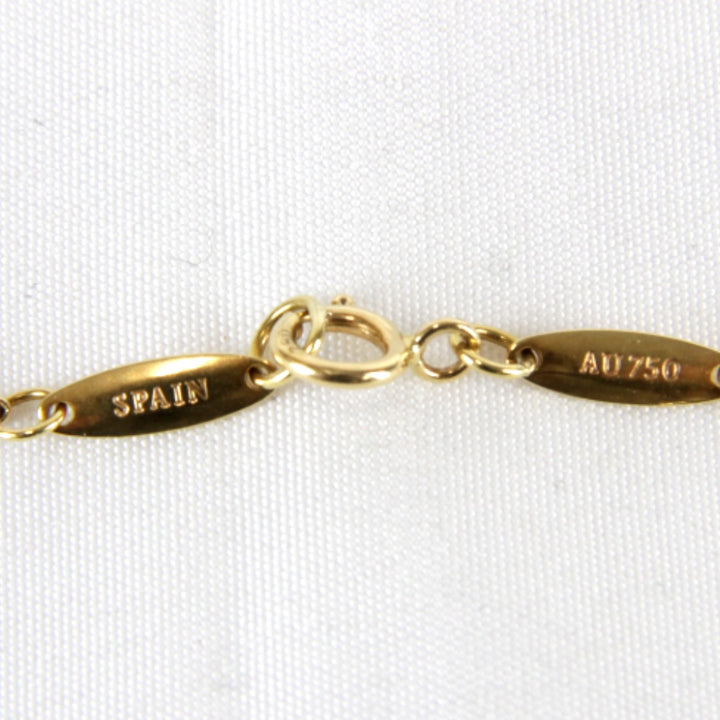美品『USED』 K18 
TIFFANY&Co. Au750 エルサ・ペレッティ ビーン ネックレス
 3.6g