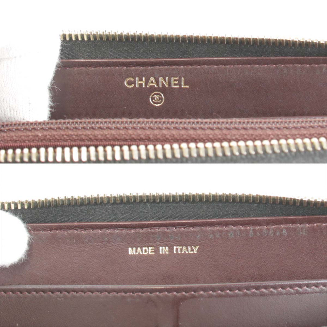 良品『USED』 
CHANEL シャネル 
 長財布 
レザー ブラック