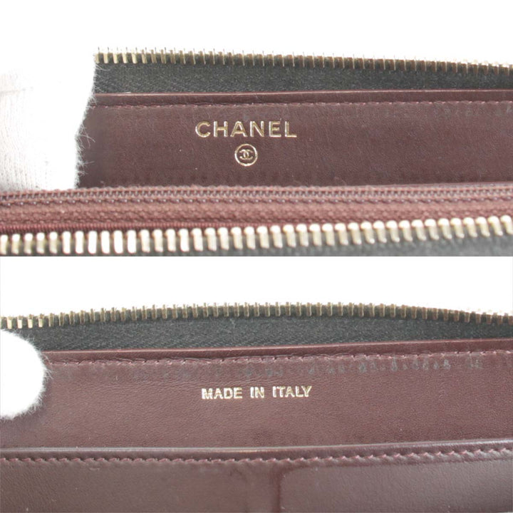良品『USED』 
CHANEL シャネル 
 長財布 
レザー ブラック